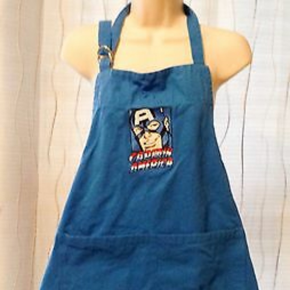 Williams Sonoma CAPTAIN AMERICA Child Kids Apron